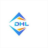 dhl astratto tecnologia logo design su bianca sfondo. dhl creativo iniziali lettera logo concetto. vettore