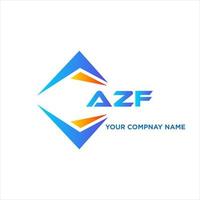 azf astratto tecnologia logo design su bianca sfondo. azf creativo iniziali lettera logo concetto. vettore