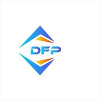 dfp astratto tecnologia logo design su bianca sfondo. dfp creativo iniziali lettera logo concetto. vettore