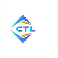 ctl astratto tecnologia logo design su bianca sfondo. ctl creativo iniziali lettera logo concetto. vettore