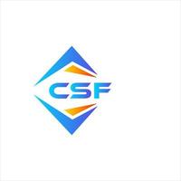 csf astratto tecnologia logo design su bianca sfondo. csf creativo iniziali lettera logo concetto. vettore