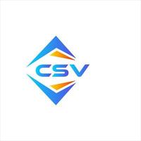 csv astratto tecnologia logo design su bianca sfondo. csv creativo iniziali lettera logo concetto. vettore