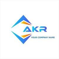 akr astratto tecnologia logo design su bianca sfondo. akr creativo iniziali lettera logo concetto. vettore