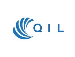 qil lettera logo design su bianca sfondo. qil creativo cerchio lettera logo concetto. qil lettera design. vettore