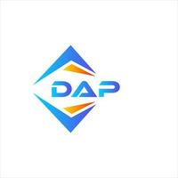 dap astratto tecnologia logo design su bianca sfondo. dap creativo iniziali lettera logo concetto. vettore