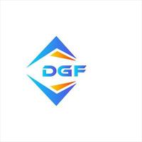 dgf astratto tecnologia logo design su bianca sfondo. dgf creativo iniziali lettera logo concetto. vettore