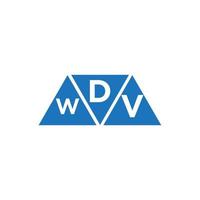 dwv triangolo forma logo design su bianca sfondo. dwv creativo iniziali lettera logo concetto. vettore