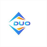 duo astratto tecnologia logo design su bianca sfondo. duo creativo iniziali lettera logo concetto. vettore
