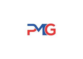 pmg lettera logo design con creativo moderno vettore icona modello