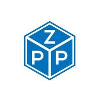 zpp lettera logo design su sfondo bianco. zpp creative iniziali lettera logo concept. disegno della lettera zpp. vettore