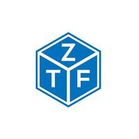 ztf lettera logo design su sfondo bianco. ztf creative iniziali lettera logo concept. disegno della lettera ztf. vettore