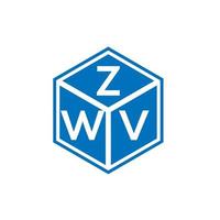 zwv lettera logo design su sfondo bianco. zwv creative iniziali lettera logo concept. disegno della lettera zwv. vettore