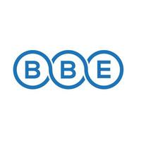 bbe lettera logo design su bianca sfondo. bbe creativo iniziali lettera logo concetto. bbe lettera design. vettore