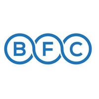 design del logo della lettera bfc su sfondo bianco. bfc creative iniziali lettera logo concept. disegno della lettera bfc. vettore