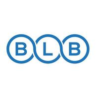 BLb lettera logo design su sfondo bianco. concetto di logo della lettera di iniziali creative BLB. disegno della lettera BLb. vettore