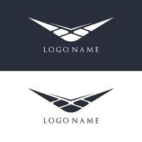 piatto lettera v logo modello per azienda. vettore illustrazione