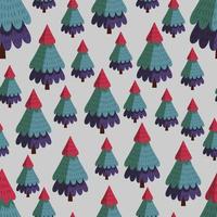 albero seamless pattern vettore