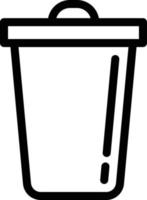 illustrazione vettoriale del cestino su uno sfondo. simboli di qualità premium. icone vettoriali per il concetto e la progettazione grafica.