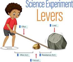 leve esperimento di scienza della macchina semplice vettore