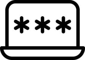 illustrazione vettoriale della password su uno sfondo. simboli di qualità premium. icone vettoriali per il concetto e la progettazione grafica.