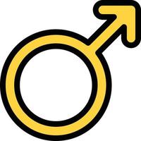 illustrazione vettoriale maschile su uno sfondo simboli di qualità premium. icone vettoriali per il concetto e la progettazione grafica.