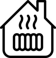 illustrazione vettoriale di calore domestico su uno sfondo. simboli di qualità premium. icone vettoriali per il concetto e la progettazione grafica.