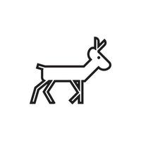 cervo natura logo design moderno vettore