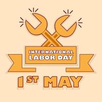 Maggio giorno sociale media inviare design per festeggiare internazionale lavoro duro e faticoso giorno per lavoratori e dipendente Potenziamento vettore