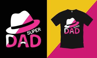 modello di t-shirt per la festa del papà creativa vettore