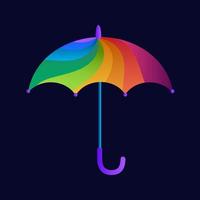 colorato ombrello icona vettore