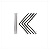 Stampa design lettera K logo per il tuo marca e identità vettore