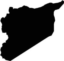 Asia Siria vettore mappa.mano disegnato minimalismo stile.