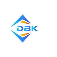 dbk astratto tecnologia logo design su bianca sfondo. dbk creativo iniziali lettera logo concetto. vettore