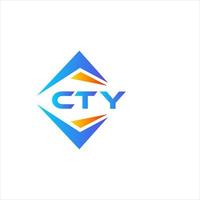 cty astratto tecnologia logo design su bianca sfondo. cty creativo iniziali lettera logo concetto. vettore