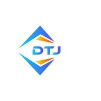 dtj astratto tecnologia logo design su bianca sfondo. dtj creativo iniziali lettera logo concetto. vettore