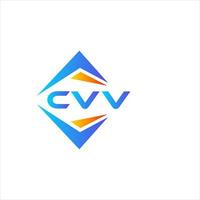 CVV astratto tecnologia logo design su bianca sfondo. CVV creativo iniziali lettera logo concetto. vettore