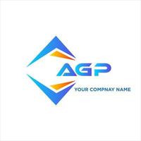 agp astratto tecnologia logo design su bianca sfondo. agp creativo iniziali lettera logo concetto. vettore