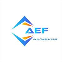 aef astratto tecnologia logo design su bianca sfondo. aef creativo iniziali lettera logo concetto. vettore