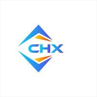 chx astratto tecnologia logo design su bianca sfondo. chx creativo iniziali lettera logo concetto. vettore