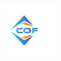 cof astratto tecnologia logo design su bianca sfondo. cof creativo iniziali lettera logo concetto. vettore