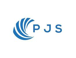 pjs lettera logo design su bianca sfondo. pjs creativo cerchio lettera logo concetto. pjs lettera design. vettore