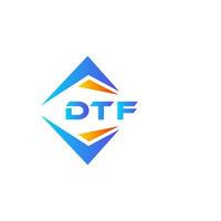 dtf astratto tecnologia logo design su bianca sfondo. dtf creativo iniziali lettera logo concetto. vettore