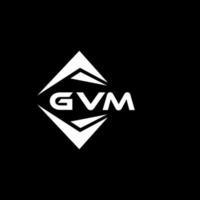 gvm astratto tecnologia logo design su nero sfondo. gvm creativo iniziali lettera logo concetto. vettore