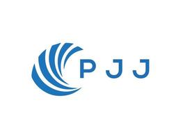 pjj lettera logo design su bianca sfondo. pjj creativo cerchio lettera logo concetto. pjj lettera design. vettore