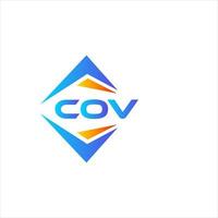 COV astratto tecnologia logo design su bianca sfondo. COV creativo iniziali lettera logo concetto. vettore