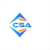 csa astratto tecnologia logo design su bianca sfondo. csa creativo iniziali lettera logo concetto. vettore