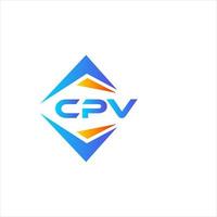 cpv astratto tecnologia logo design su bianca sfondo. cpv creativo iniziali lettera logo concetto. vettore