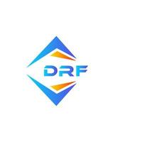 drf astratto tecnologia logo design su bianca sfondo. drf creativo iniziali lettera logo concetto. vettore