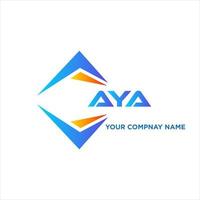 aya astratto tecnologia logo design su bianca sfondo. aya creativo iniziali lettera logo concetto. vettore