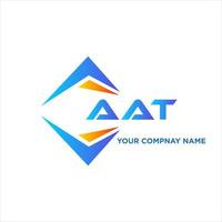 aat astratto tecnologia logo design su bianca sfondo. aat creativo iniziali lettera logo concetto. vettore
